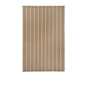 Calm Kelim Rug, Dark Sand/Off-white 300 X 200 CM