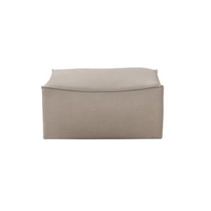 Catena Pouf Square S500 Cotton Linen - Natural