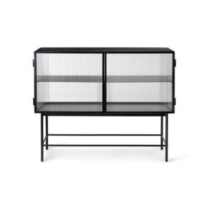 Haze Sideboard - Black/Reeded Glass, Registered design