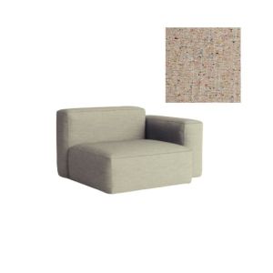 Mags Soft Wide Right Low Armrest Module - Upholstery Bolgheri LGG60 Beige Stitches