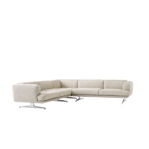 Inland Corner Sofa AV41 Polished aluminium legs Clay 0011