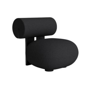 Hippo Lounge - Black Oak/Black Upholstery Sahco Kvadrat Zero 0010