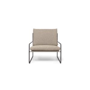 Desert Outdoor 1-Seater sofa - Black/Dark sand