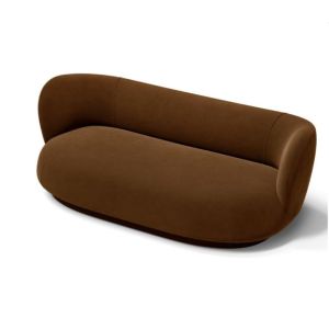 Rico Lounger Sofa - Rich Velvet Soft Brown