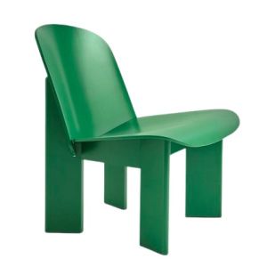 Chisel Lounge Chair - Lush Green Lacquered Beech
