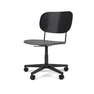 Co Task Chair without Armrests - Black Oak/Black aluminium