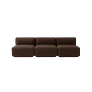 Develius 3 Seater Sofa Felt Gliders HR Foam - Upholstery Cifrado 0381