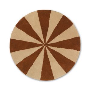 Arch Tufted Rug Large - Dk Brick/Off-White