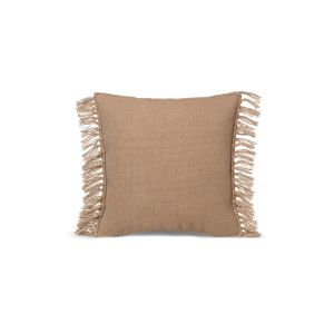 Kelim Fringe Cushion with Filling Small - Sand