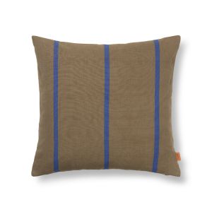 Grand Cushion with Filling 50x50cm - Olive/ Bright Blue