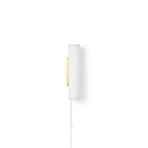 Vuelta Wall Lamp 40 LED with Dimmer - White/Brass