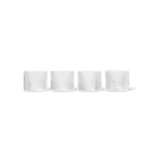 Ripple Low Glasses (Set of 4) - Clear