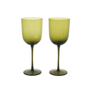 Host Red Wine Glasses - Set of 2 - Moss Green