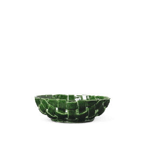 Plait Bowl  A 30 - Emerald Green