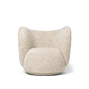 Rico Lounge Chair - Sheepskin , Moonlight