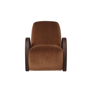 Buur Lounge Chair Devoré Velvet - Rust