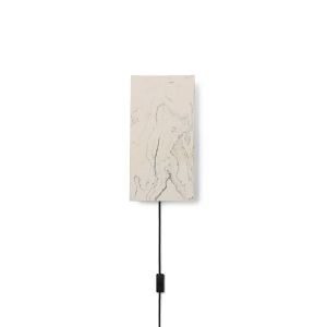 Argilla Wall Lamp Rectangular - Marble White