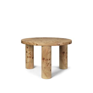 Post Coffee Table Small - Poplar Burl Veneer
