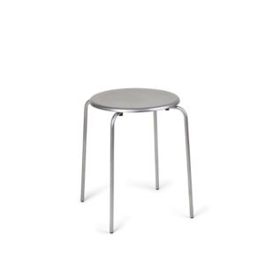 Petit Round Stool - Stainless Steel