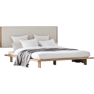 Haven Bedframe - White Pigmented Oiled Oak