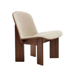 Chisel Lounge Chair - Walnut/Upholstery(Linara-216)