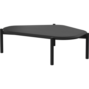 Island Coffee Table H42cm - Black Stained Oiled Oak/Solid