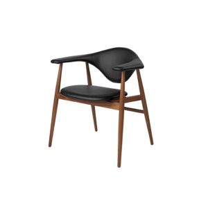 Masculo Dining Chair - Oiled American Walnut Base / Full Upholstery Linea Leather 622