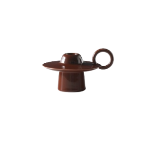 Momento Candleholder JH39 W14,2 D11,8 H8,5 - Red Brown
