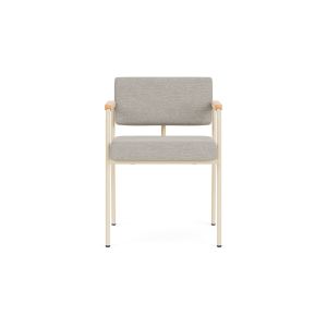Monday Dining Chair With Arms - Beech Natural/Sand Frame, SYD 22