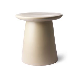 Side Table Earthenware - Natural/Cream
