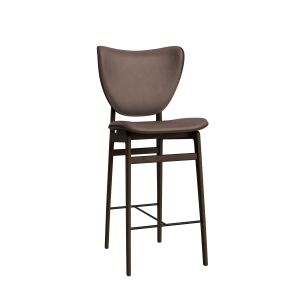 Elephant Bar Chair 65cm - Dark Smoked Oak/Sorensen Leather (Dunes Dark Brown 21001)