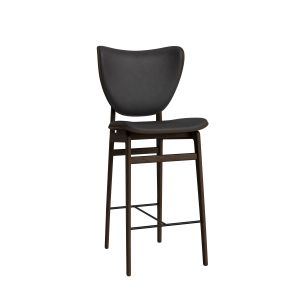 Elephant Bar Chair 65cm - Dark Smoked Oak/Sorensen Leather (Dunes Anthracite 21003)