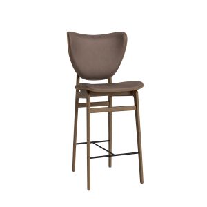 Elephant Bar Chair 65cm - Light Smoked Oak/Sorensen Leather (Dunes Dark Brown 21001)