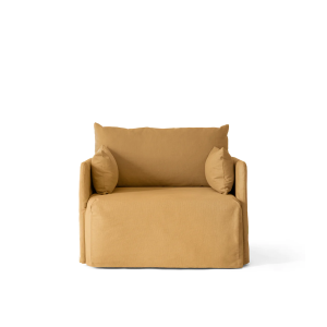 Offset Loose Cover Sofa 1 Seater - Menu Cotlin/Wheat