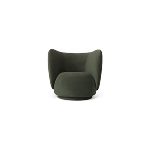 Rico Lounge Chair - Rich Velvet Pine