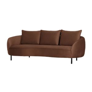 Rolin 3 Seater Sofa - Upholstery Denno 1265 Rusty Orange Metal