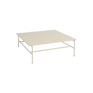Rebar Coffee Table L100 x W104x H33 - Alabuster/Beige Marble Tabletop