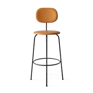 Afteroom Plus Bar Chair - Steel Base CAL117 Foam 0250 (Cognac), Dakar, Nevotex