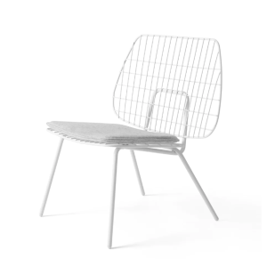 WM String Lounge Chair - White
