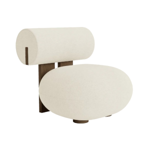 Hippo Lounge Chair - Light Smoked Oak/Upholstery (Barnum Col 24)