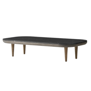 Fly Coffee Table SC5 L120 W60 H26 cm Smoked oiled oak base Marble - Nero Marquina