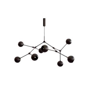Drop Chandelier Globe - Burned Black
