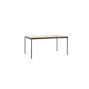 Ville Outdoor Dining Table AV25 L150 W90 H73 Cm Warm Black Frame Teak - Untreated