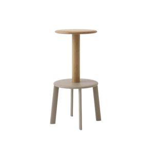Massif Bar Stool AV40 - Oak & Grey Beige