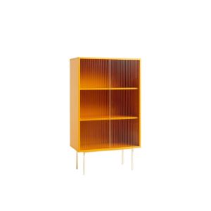 Colour Cabinet w. Glass Doors Tall - Yellow