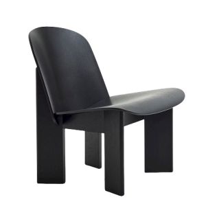 Chisel Lounge Chair - Black Oak