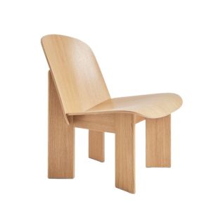 Chisel Lounge Chair - Lacquered Oak