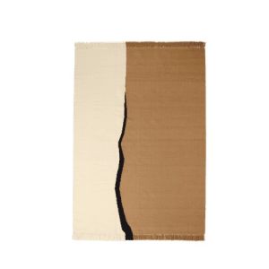 Soil Kelim Rug - 170 x 240 - Dark Sand/Off-white