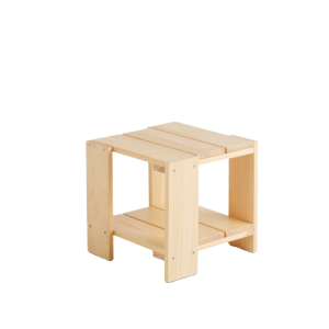 Crate Side Table - Lacquered Pinewood