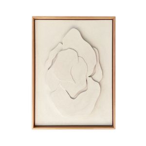 Relief in Oak Frame, Size 50x70 - Linen